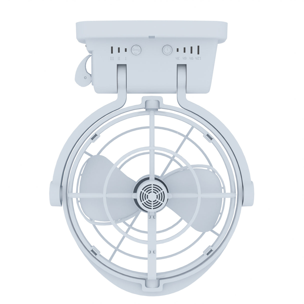 ENGLAON 12V / 24V DC Caravan Fan for Caravan, White