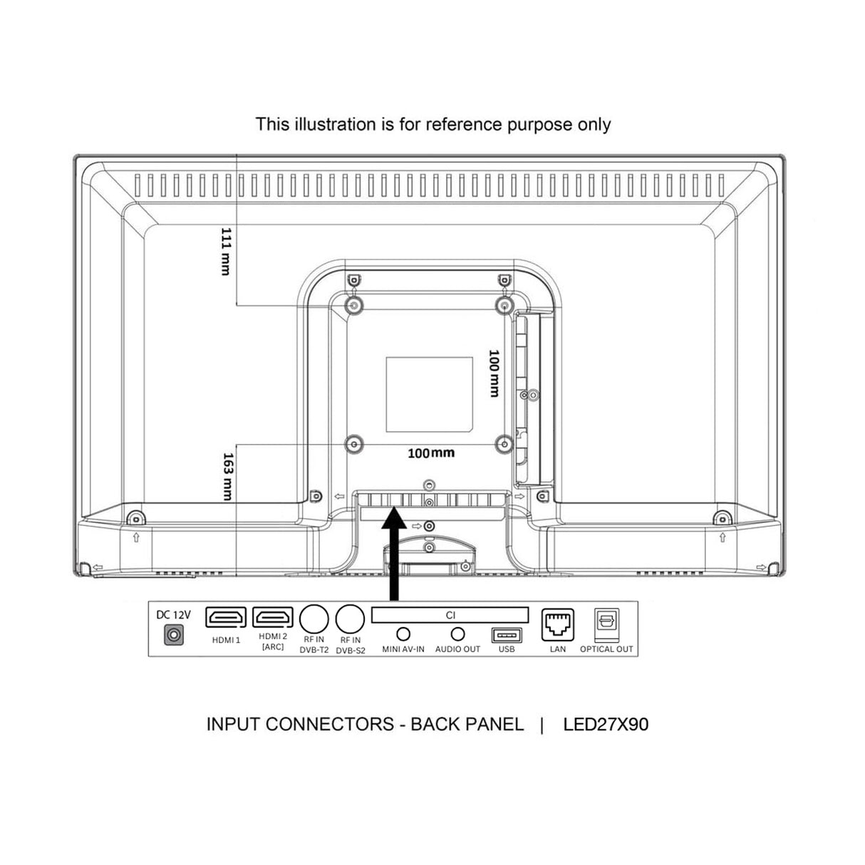 ENGLAON 27’’ Full HD 12V Smart TV With Chromecast & Bluetooth