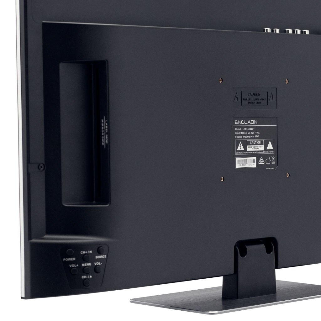 ENGLAON Frameless 22'' Full HD Google Smart 12V TV With Built-in DVD player and Chromecast